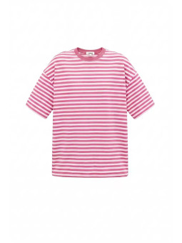 CAMISETA RAYAS ROSA